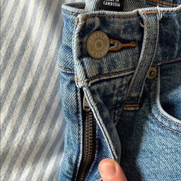 I.Crew slim wide leg Jeans - Picture 4 of 5